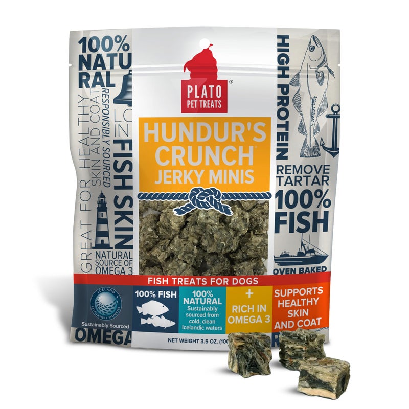 Plato Hundur's Crunch Jerky Minis 3.5oz - Image 1